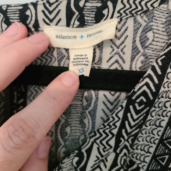 Silence + Noise Black & White High Low Dress - Picture 5 of 8